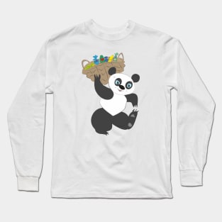 Panda with candy Long Sleeve T-Shirt